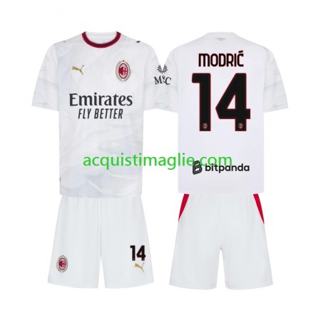 Divisa di Calcio AC Milan Luka Modrić 14 Bambino Trasferta 2026/2027